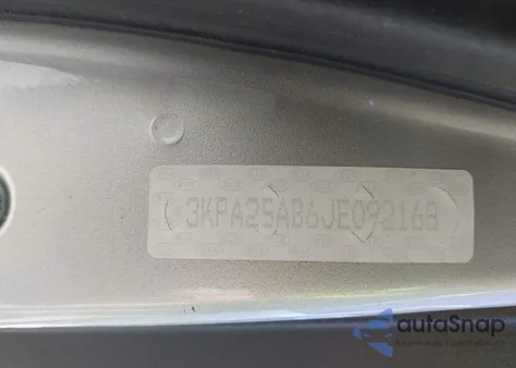 2018 Kia Rio S из США, поврежденный, VIN 3KPA25AB6JE092168